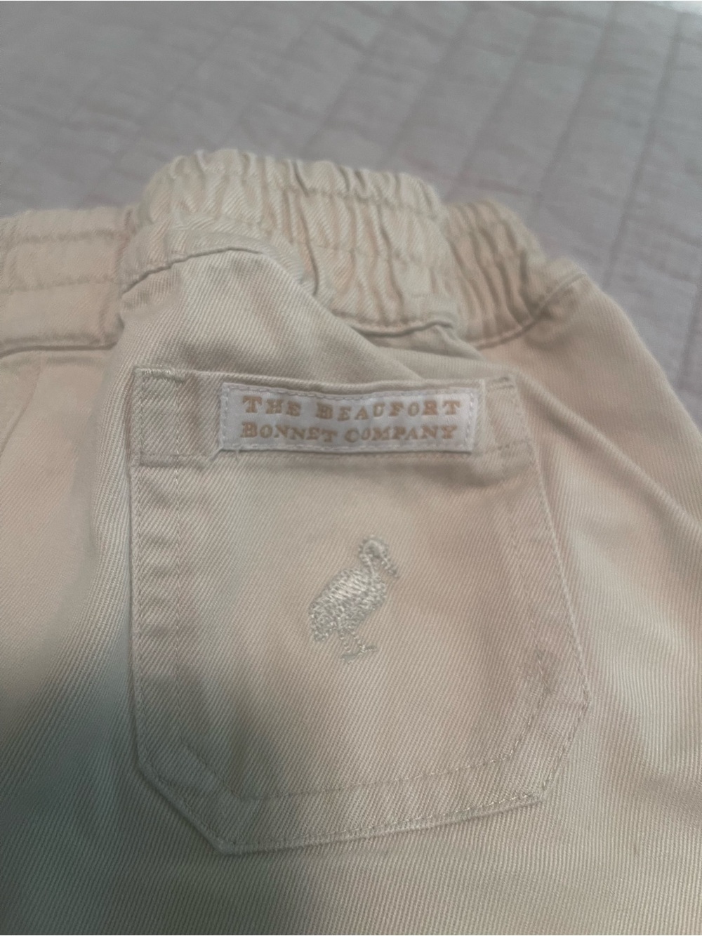 The Beaufort Bonnet Company Khaki Elastic-Waist Kids Shorts - Picture 4 of 4